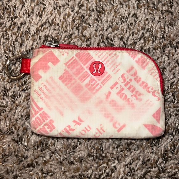 Red Lululemon Keychain Wallet - Picture 1 of 5
